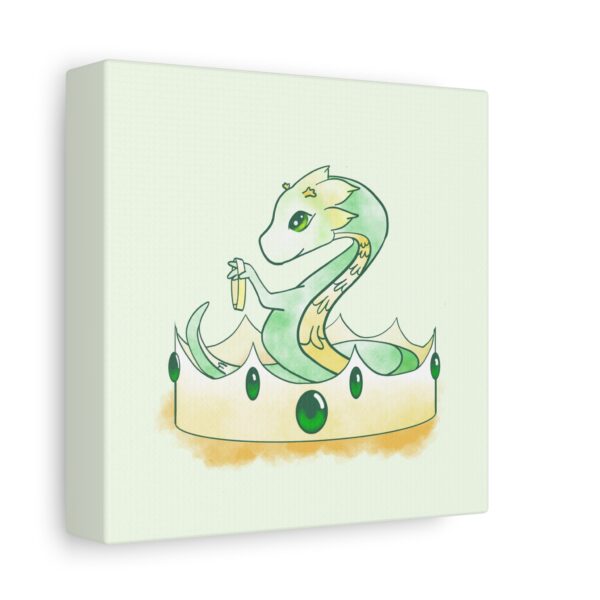Green Wyrmling: Canvas Gallery Wrap - Image 2