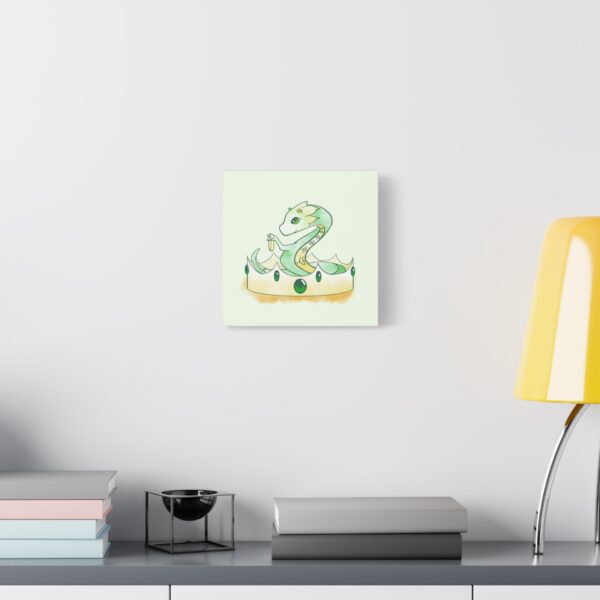 Green Wyrmling: Canvas Gallery Wrap - Image 4
