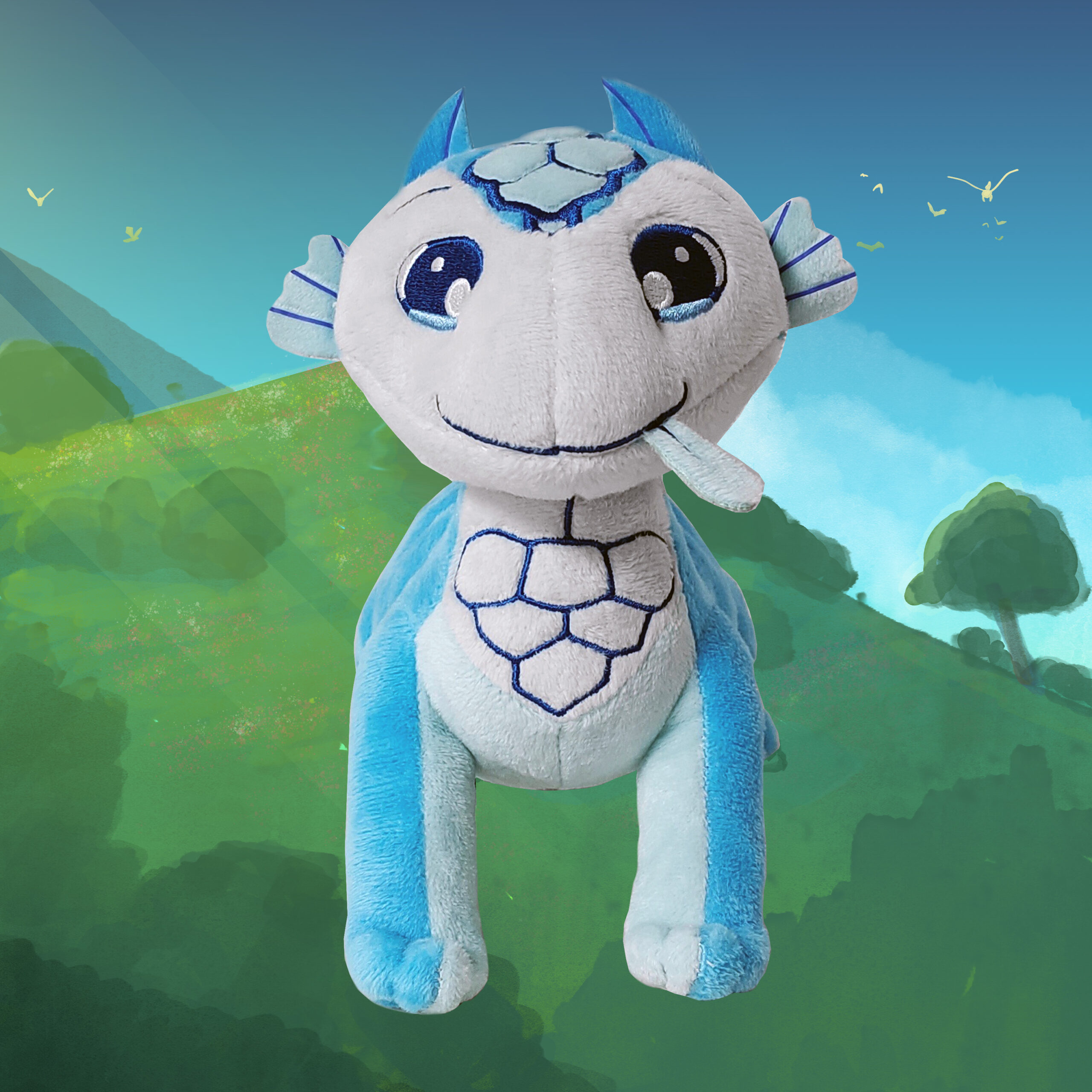 Dragonlings Blue Whelp Plushie